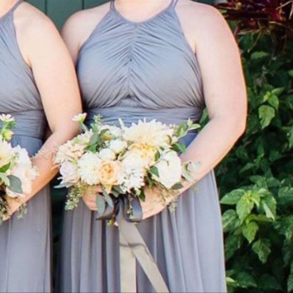 Dessy Collection Charcoal Gray Dress